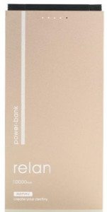    Remax Relan 10000mAh 2USB-2A with 2in1 gold (RPP-65-GOLD)
