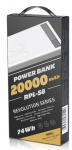   Remax Revolution 20000mAh 2USB-2.4A black (RPL-58-BLACK)