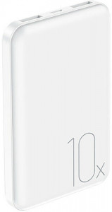   Usams US-CD70 Dual USB Mini Power Bank 10000mAh White
