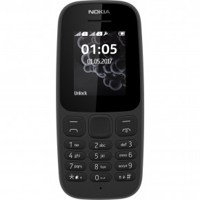   Nokia 105 Dual Sim New Black (A00028315)