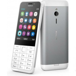    Nokia 230 Silver White (2)