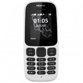   Nokia 105 SS New White (A00028371)