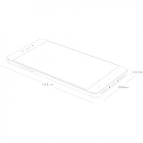  Xiaomi Redmi 4 3/32GB Silver *CN 4