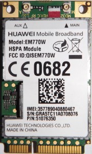 3G  Huawei HSUPA EM770W mini PCI