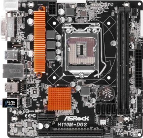   ASRock H110M-DGS (s1151, Intel H110, PCI-Ex16)