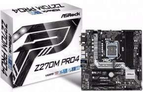   ASRock Z270M Pro4 s1151 Intel Z270 PCI-Ex16 5