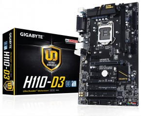   Gigabyte GA-H110-D3 (s1151 IntelH 110 DDR4 VGA 3xPCI) 5