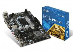   MSI H110M PRO-VD Plus (s1151, H110, 2xDDR4) 3