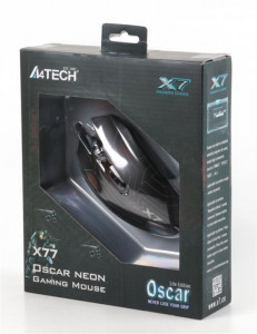   A4Tech X7 Oscar Neon Optical 2400CPI USB X77 Black 5