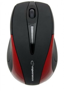  Esperanza Mouse EM101R Black-Red