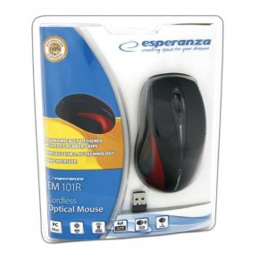   Esperanza Mouse EM101R Black-Red 4