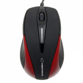   Esperanza Mouse EM102R Black-Red 3