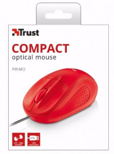   Trust Primo Optical Compact Mouse Red 5