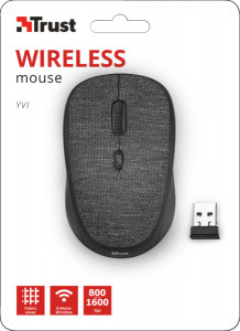  Trust YVI fabric wireless mouse Black (22628) 6