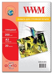   WWM , 200g / m2, A3, 20 (G200.A3.20 / C) (0)
