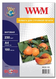  WWM  230g / m2, A4, 100 (M230.100)