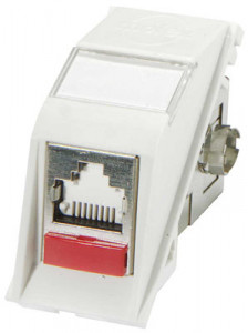    Molex Euromod II 5025/1xRJ45/M1 /FTP PowerCat White (MEU-00058-02) (0)