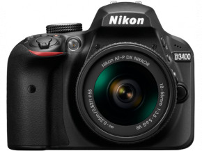  Nikon D3400 + AF-P 18-55VR +16GB + BAG