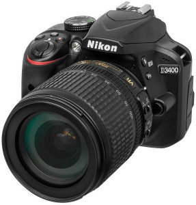  Nikon D3400 18-105VR + 16GB + Bag