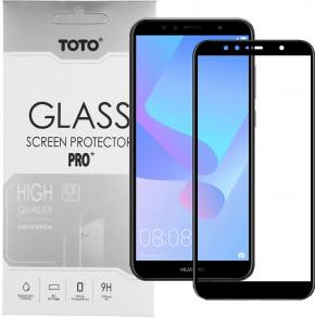   Toto 5D Full Cover Tempered Glass Huawei Y6 Prime 2018 Black