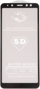     Drobak Tempered Glass 3D Full Glue  Samsung Galaxy A8 2018 Black (502928)