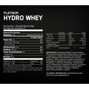  Optimum Nutrition Platinum Hydrowhey 1590    3