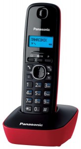  Panasonic KX-TG1611UAR Black Red