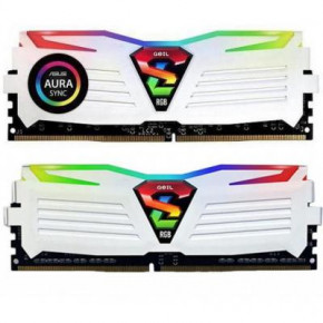     GeIL DDR4 8GB (2x4GB) 2400 MHz Super Luce RGB Sync White (GLWS48GB2400C16DC)