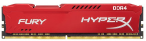   Kingston 8Gb DDR4 2666MH z HyperX Fury Red (HX426C16FR2/8)