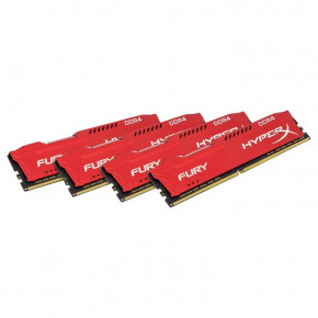     Kingston DDR4 32 GB 4x8 GB 2400 MHz HyperX Fury Red (HX424C15FR2K4/32)