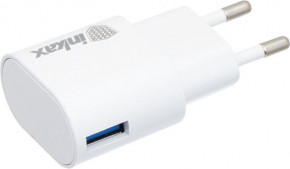     INKAX CD-08 Travel charger + iPhone4 cable 1USB 1A White 3