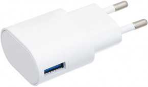   Inkax CD-24 Travel charger + Type-C cable 1USB 2.1A White 3