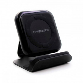   RavPower Wireless Fast Qi Charging Stand 10W Black+ QC 3.0 Adapter (RP-PC070)