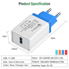  Codik M-12 220V  USB QC 3.0 Fast Charge 3