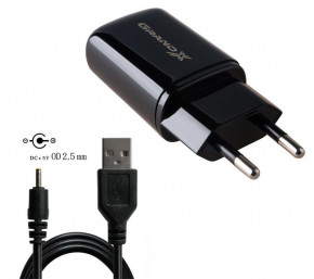    Grand-X (1xUSB 2.1A) +  USB/2.5 Black (CH-15C25B) (0)