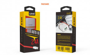  Ldnio DL-AC52 2 USB 2.4 A +  lightning 3