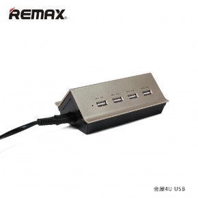    Remax Hub Gold House RU-U2 4.2A 4xUSB Gold-Black 5
