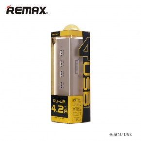    Remax Hub Gold House RU-U2 4.2A 4xUSB Gold-Black 6