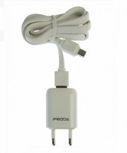   Remax Proda RP-U11 1xUSB 1.0A White with Micro cable 4
