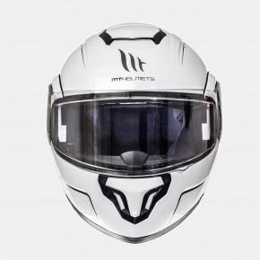  MT Helmets Atom SV solid Gloss Pearl White L 4