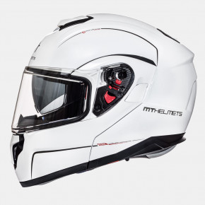  MT Helmets Atom SV solid Gloss Pearl White S