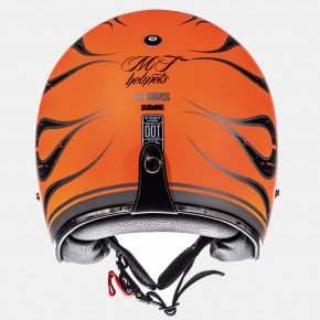  MT Helmets Le-Mans SV Flaming Matt Fluor Orange Black L 4