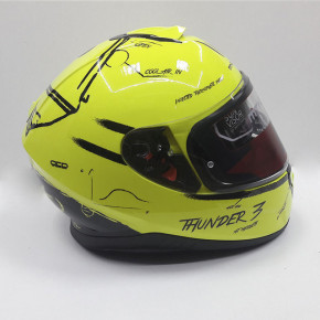  MT Helmets Thunder 3 SV BOARD GLOSS Black/Fluor yellow XS 6