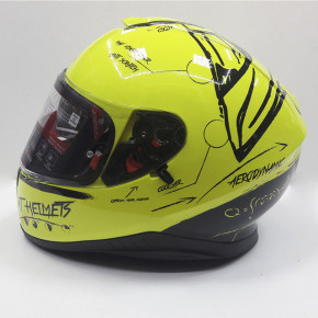  MT Helmets Thunder 3 SV BOARD GLOSS Black/Fluor yellow XS 9