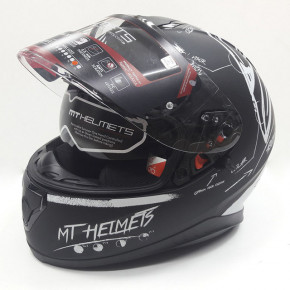  MT Helmets Thunder 3 SV BOARD MATT BLACK/WHITE 3XL 3