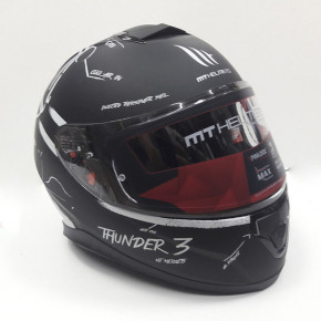  MT Helmets Thunder 3 SV BOARD MATT BLACK/WHITE S 8