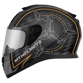  MT Helmets Thunder 3 SV ISLE of MAN Matt Black Gold S