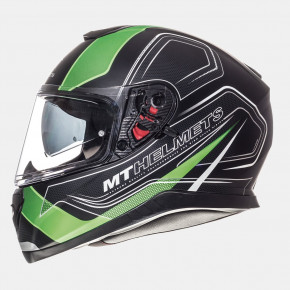  MT Helmets Thunder 3 SV TRACE Matt Black/Fluor Green XS