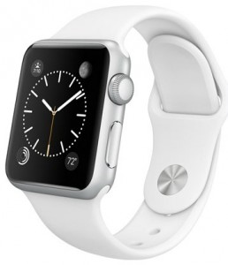 - Apple Watch Sport 38mm Silver Aluminum Case with White Sport Band (MJ2T2)
