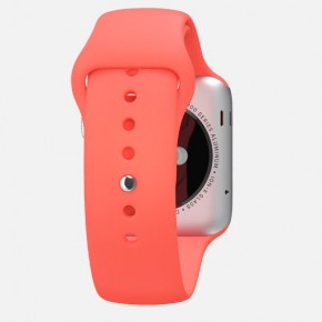 - Apple Watch Sport 42mm Silver Aluminum Case with Pink Sport Band (MJ3R2) 5